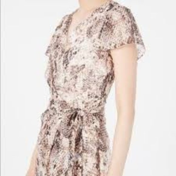 Julia Jordan Python Print Asymmetrical Dress - Picture 5 of 8